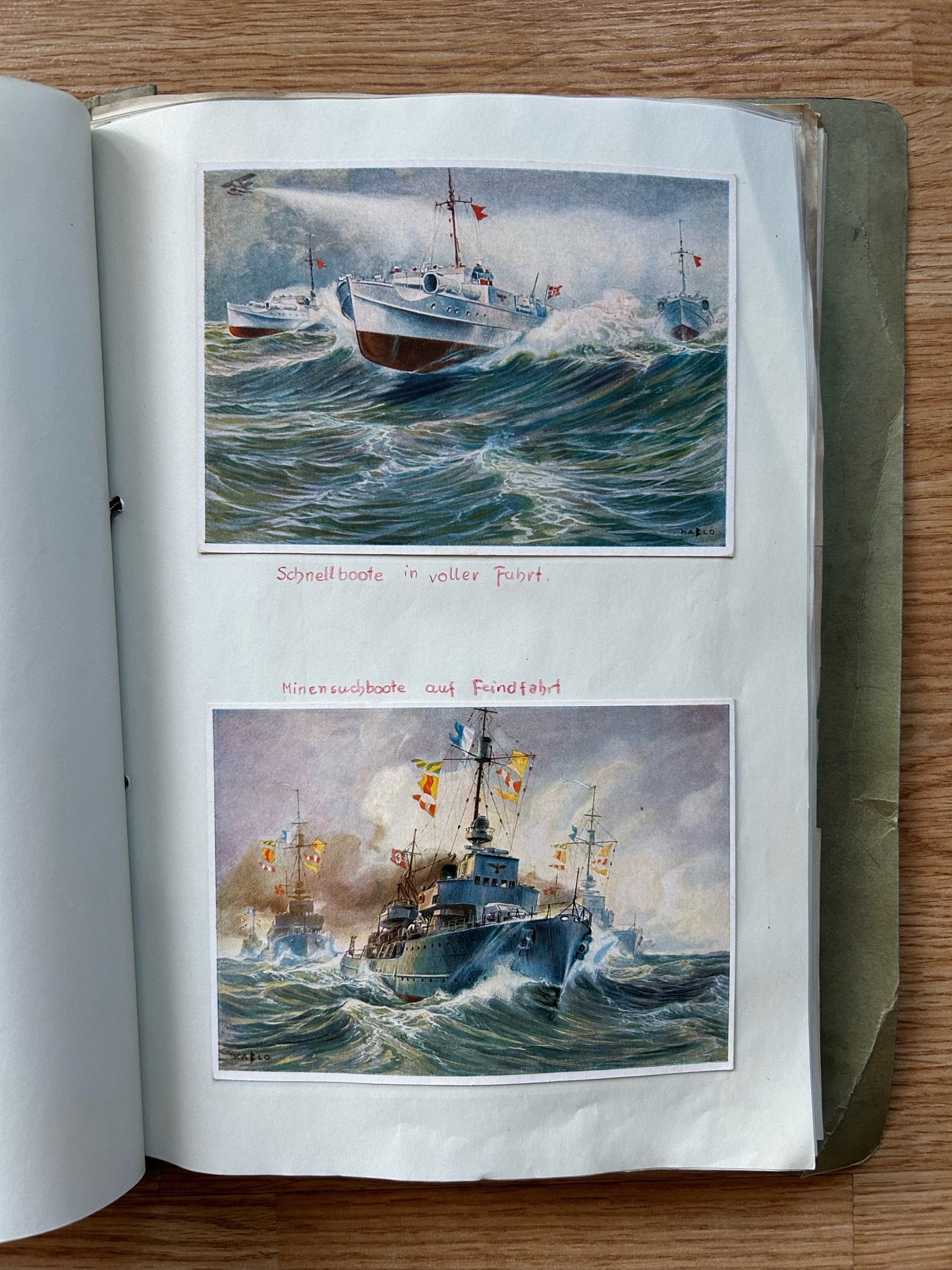 1942 German folder - postcards and newspaper clippings