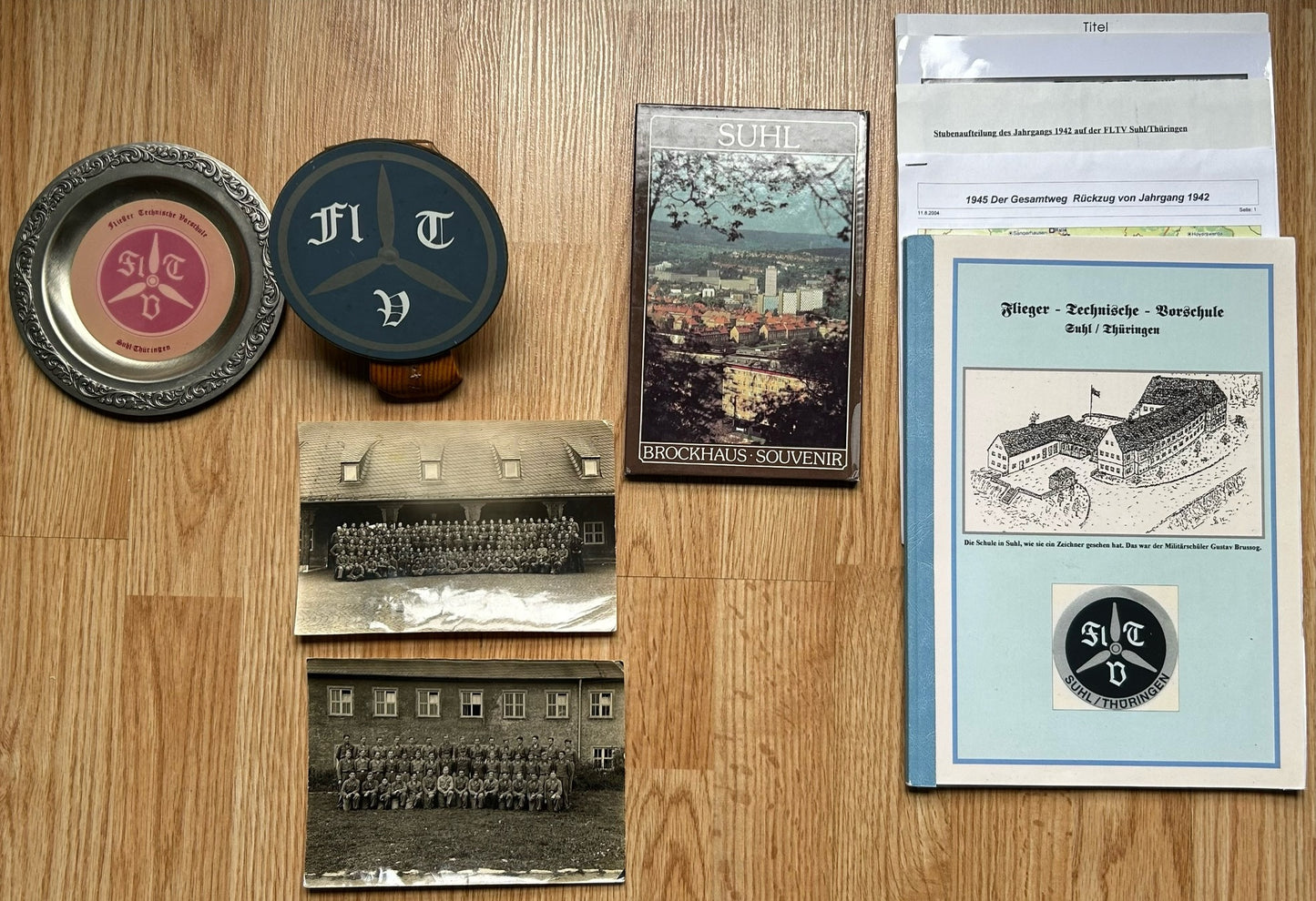 Luftwaffe Flieger technische Vorschule Suhl - commemorative grouping