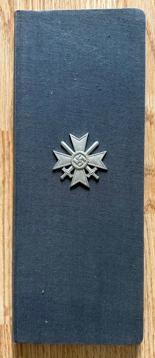 War Merit Cross 1st Class with Swords hardcover booklet