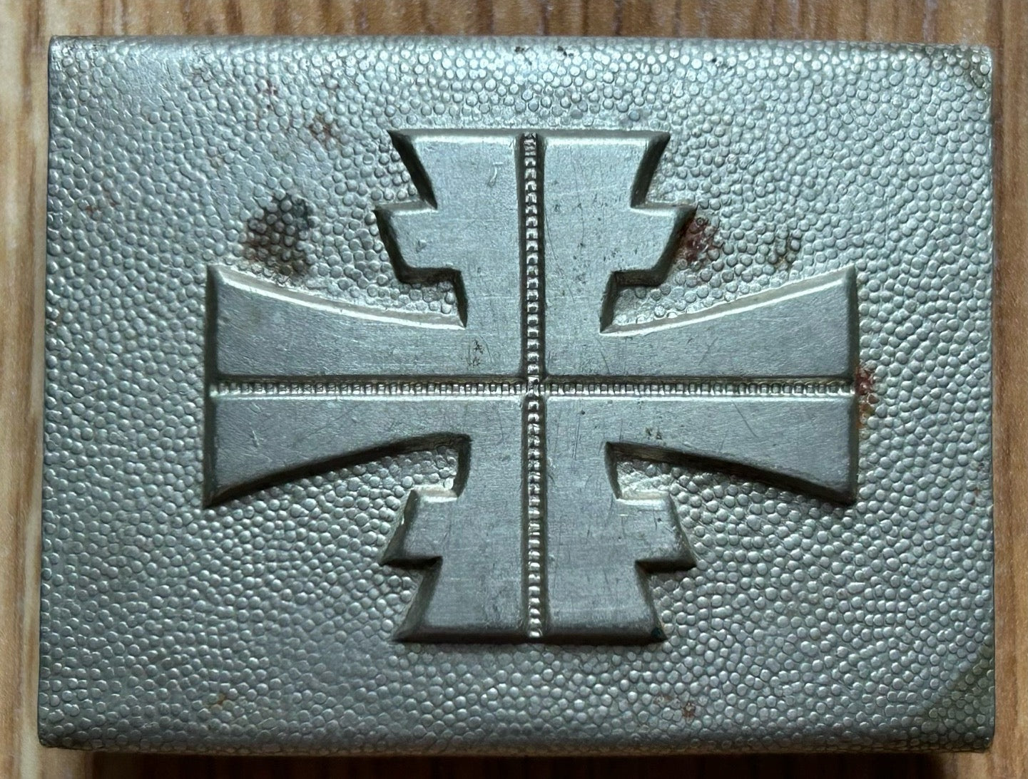 Turnerbund belt buckle - Maker marked, nickel construction