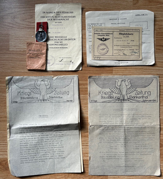 Eastern Front campaign medal grouping - Luftwaffe soldier