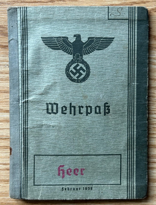 Wehrpass - Sudetenland NCO 1940 / WW1 veteran
