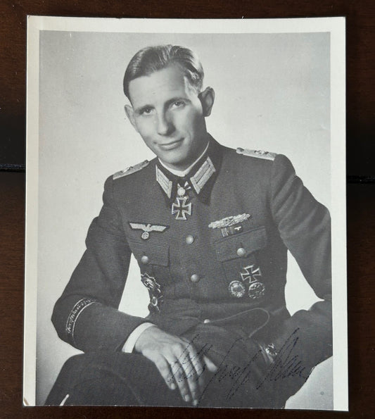 Autographed photo - General Remer, July 20th plot officer