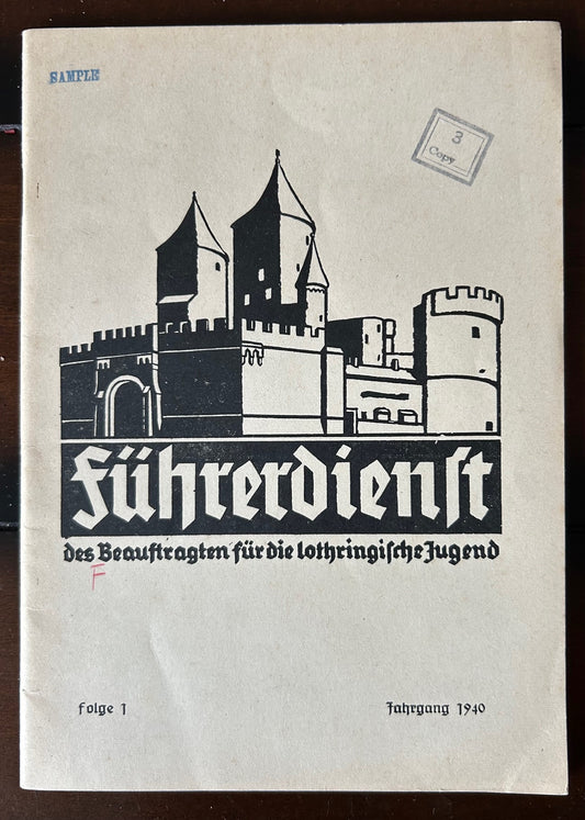Führerdienst - HJ magazine, Lorraine region 1940