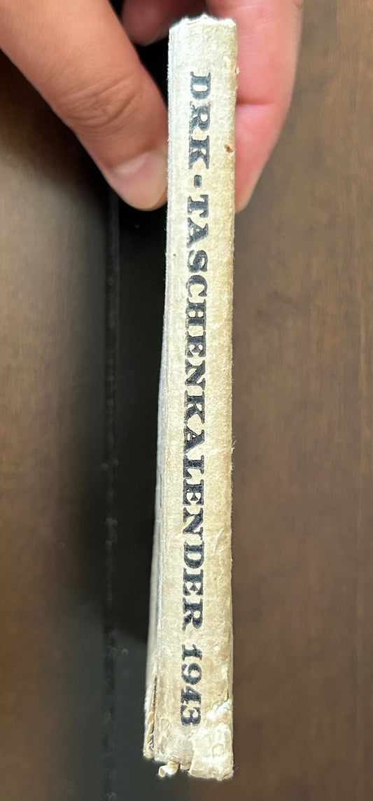 DRK pocket calendar 1943 - filled-in by nurse