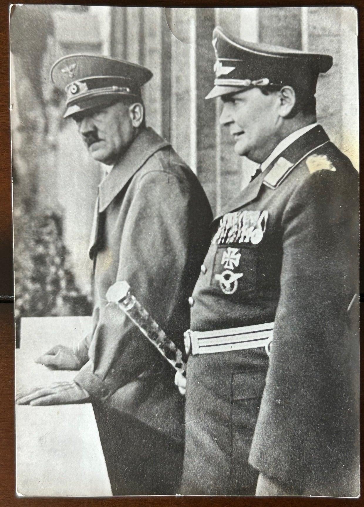 Photo of Hitler and Göring, Anschluss celebration 38 - Danzig party stamped