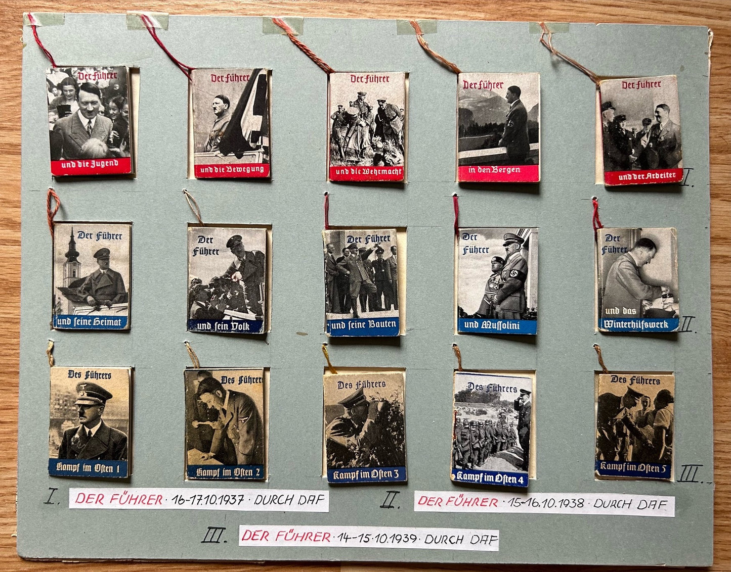 Set of 15 WHW donation booklets - Der Führer series