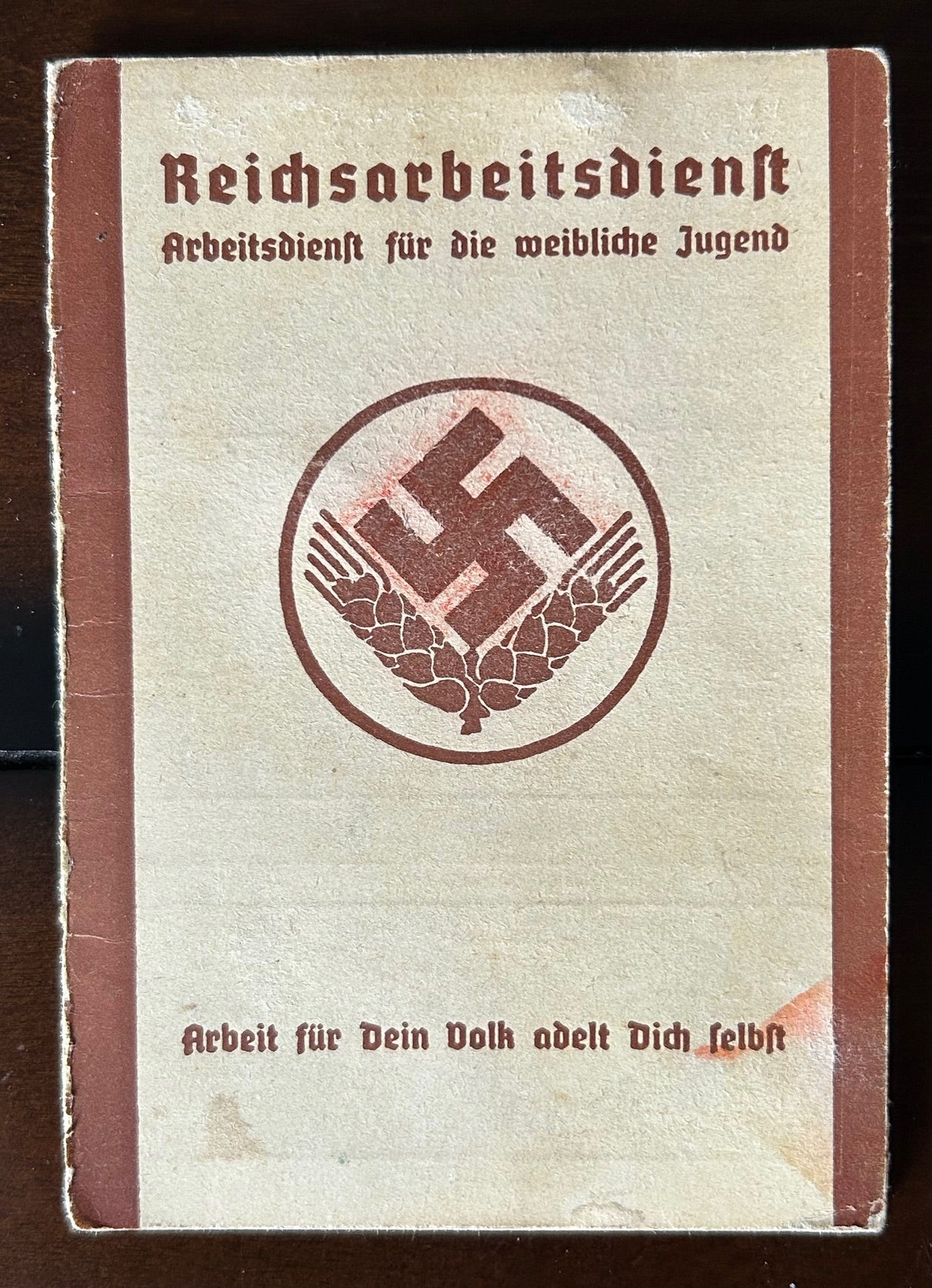 RAD Arbeitsdienstpass - Klagenfurt 1940