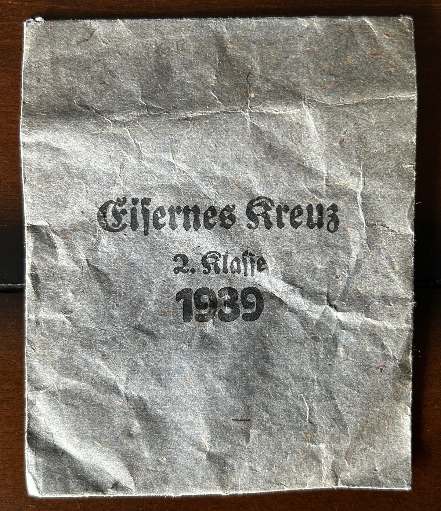 Iron Cross 2nd class issue envelope - maker marked