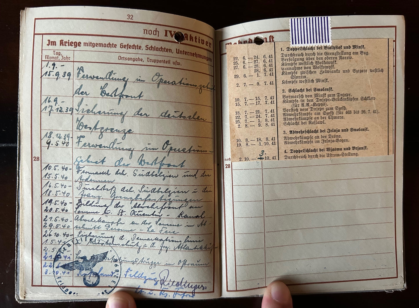 Wehrpass and medal grouping - Sergeant, KIA Battle of Moscow 41