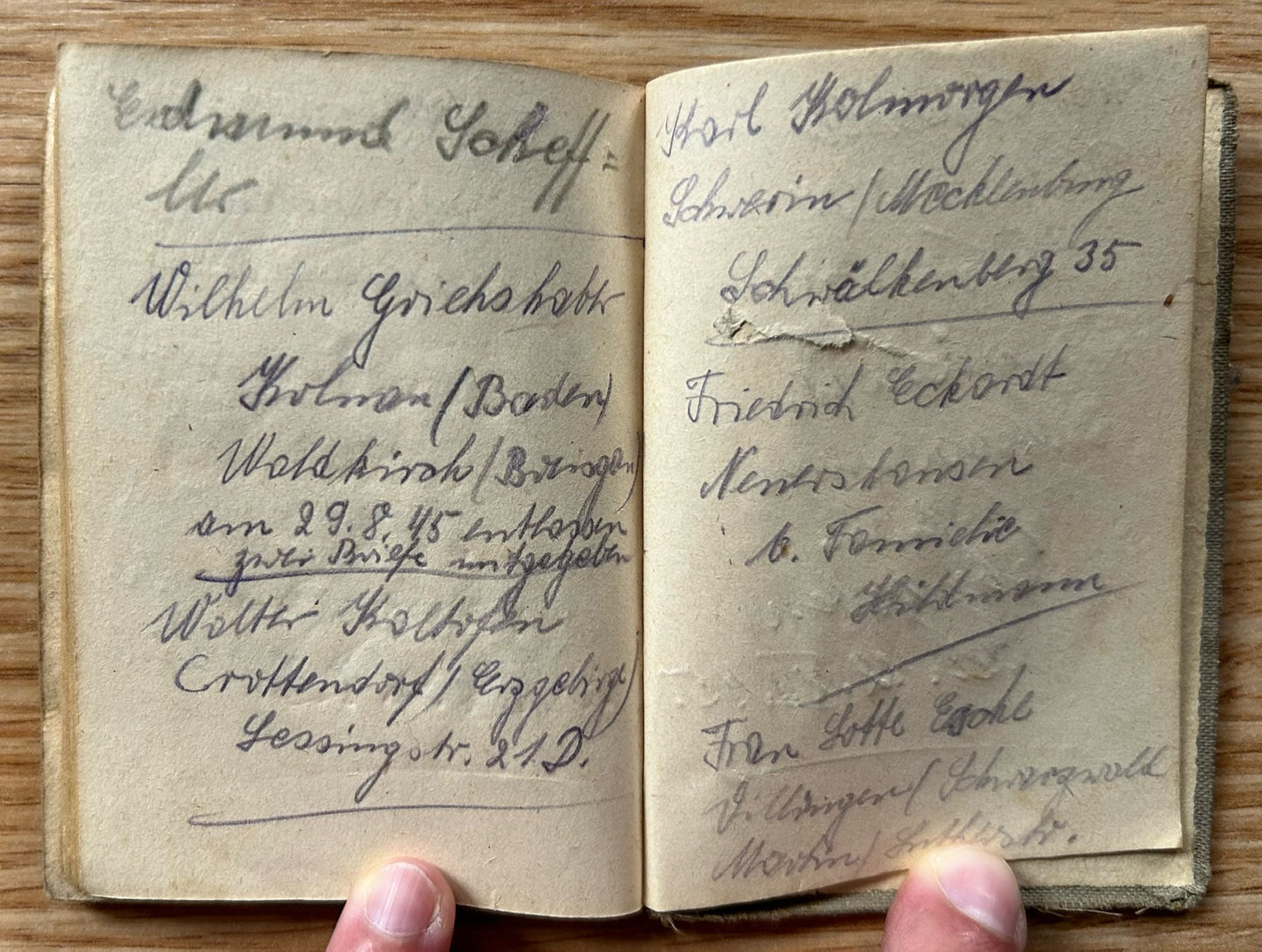 1944 German pocket calendar
