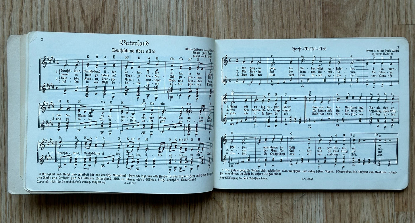 Liederbuch der NS Frauenschaft - women’s association songbook