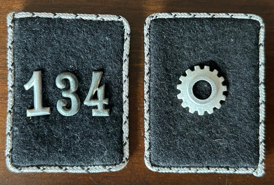 Pair of TeNo collar tabs - Enlisted man / NCO