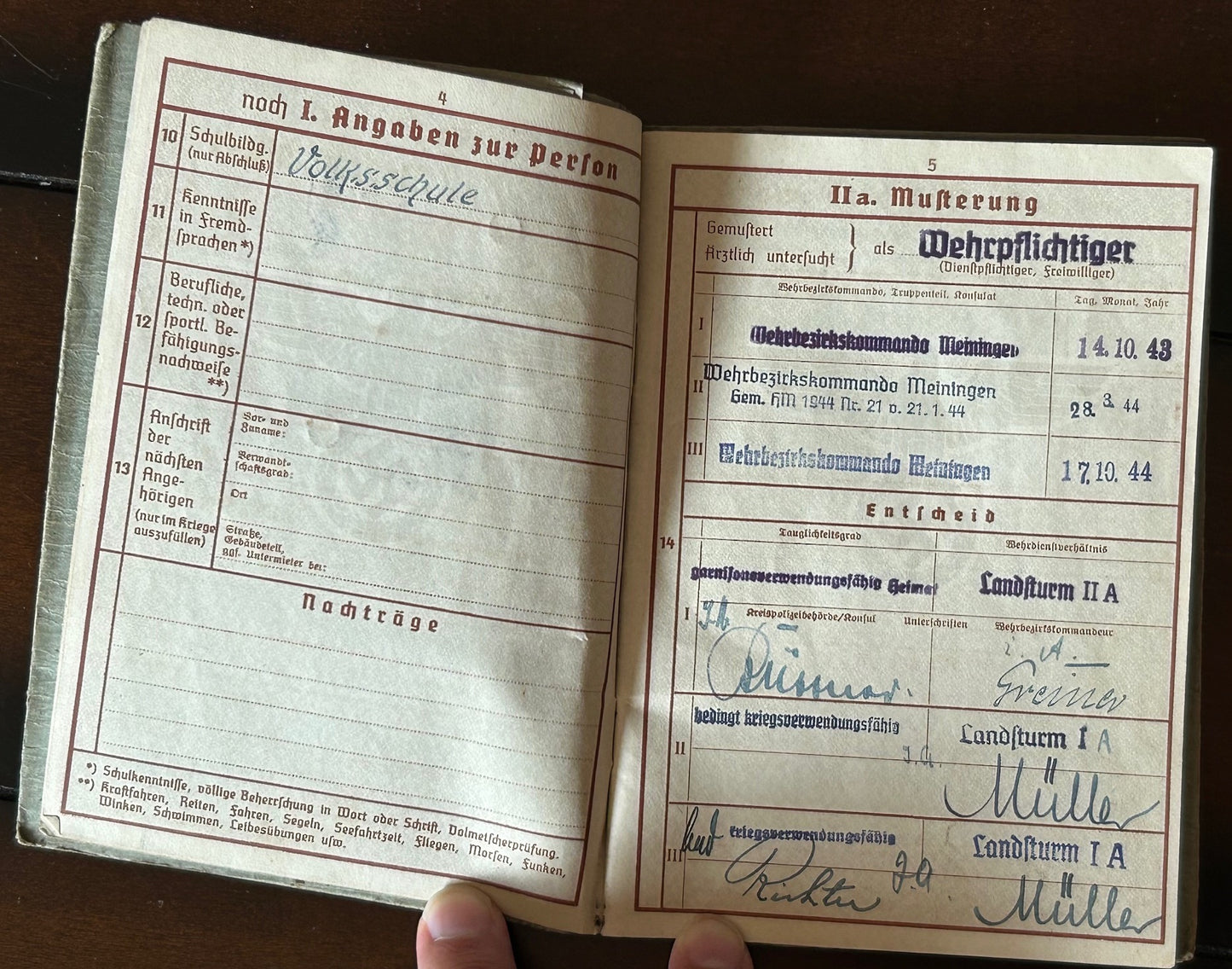 Wehprass - WW1 veteran / weapons manufacturing WW2