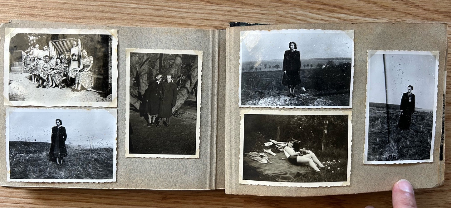 WW2 German family photo album - civilian, army, HJ, RAD