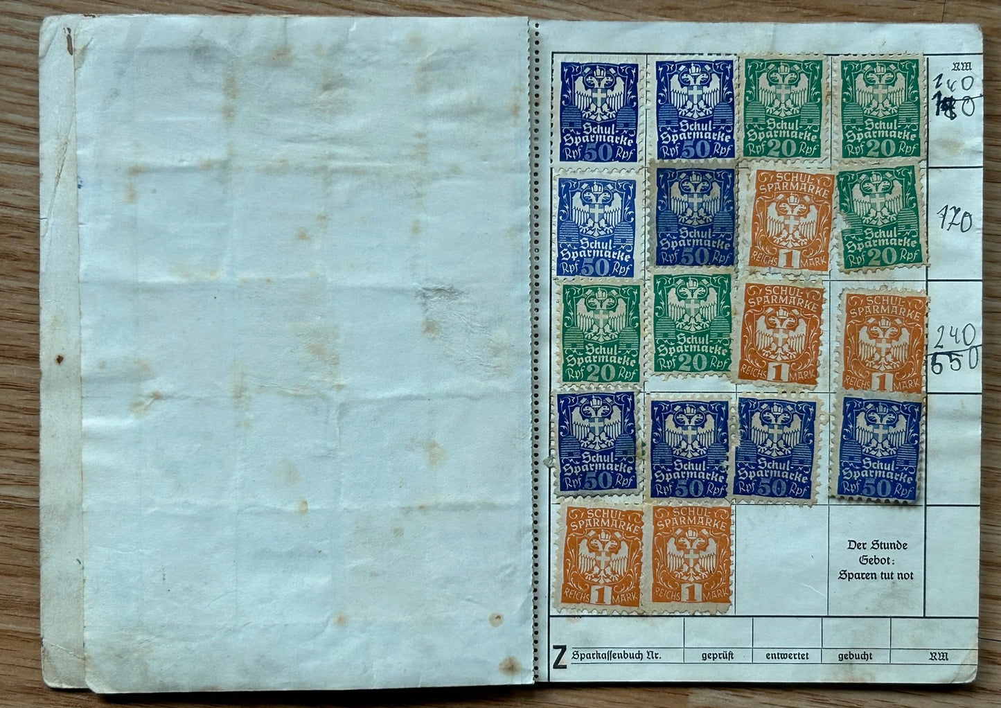 Third Reich bankbook - Kid’s savings booklet, Vienna