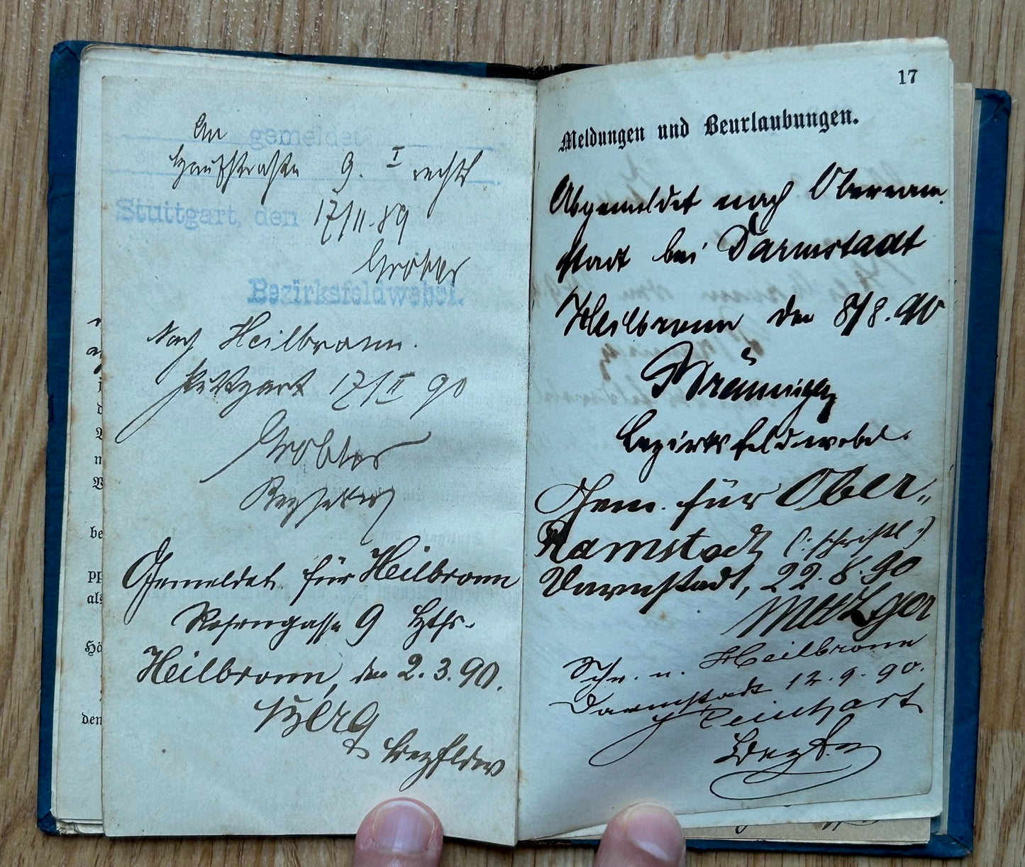 Pre WW1 German Militärpass - Kingdom of Württemberg