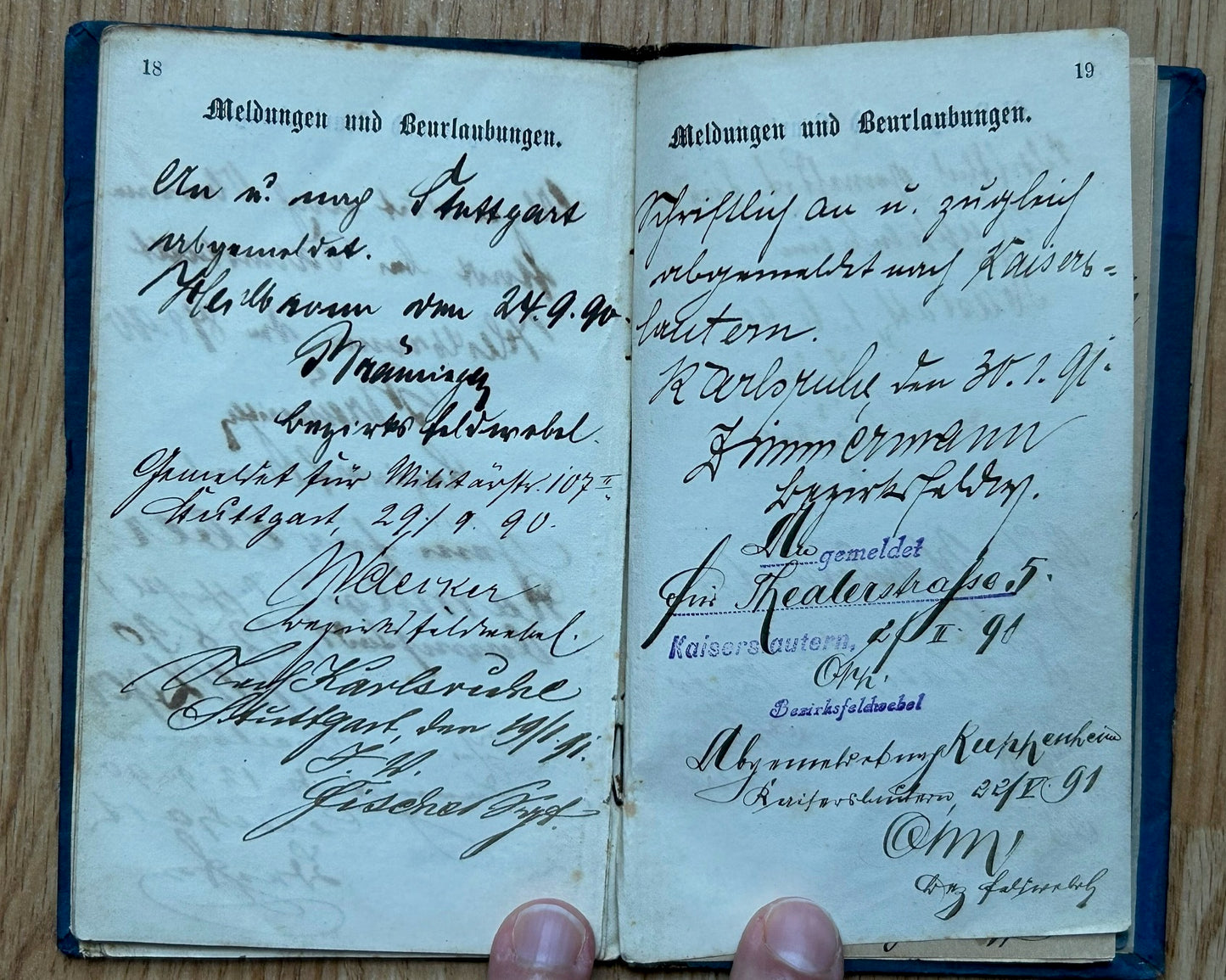 Pre WW1 German Militärpass - Kingdom of Württemberg