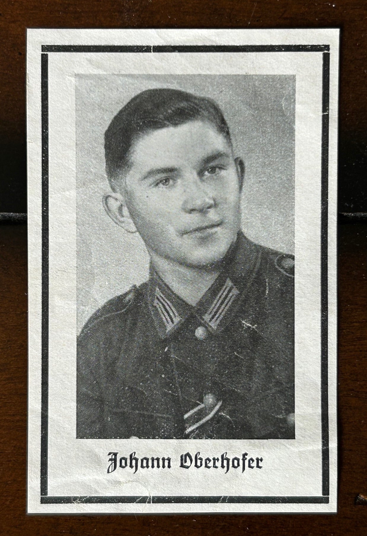 WW2 Death Card - Panzerjäger, dies in Soviet captivity