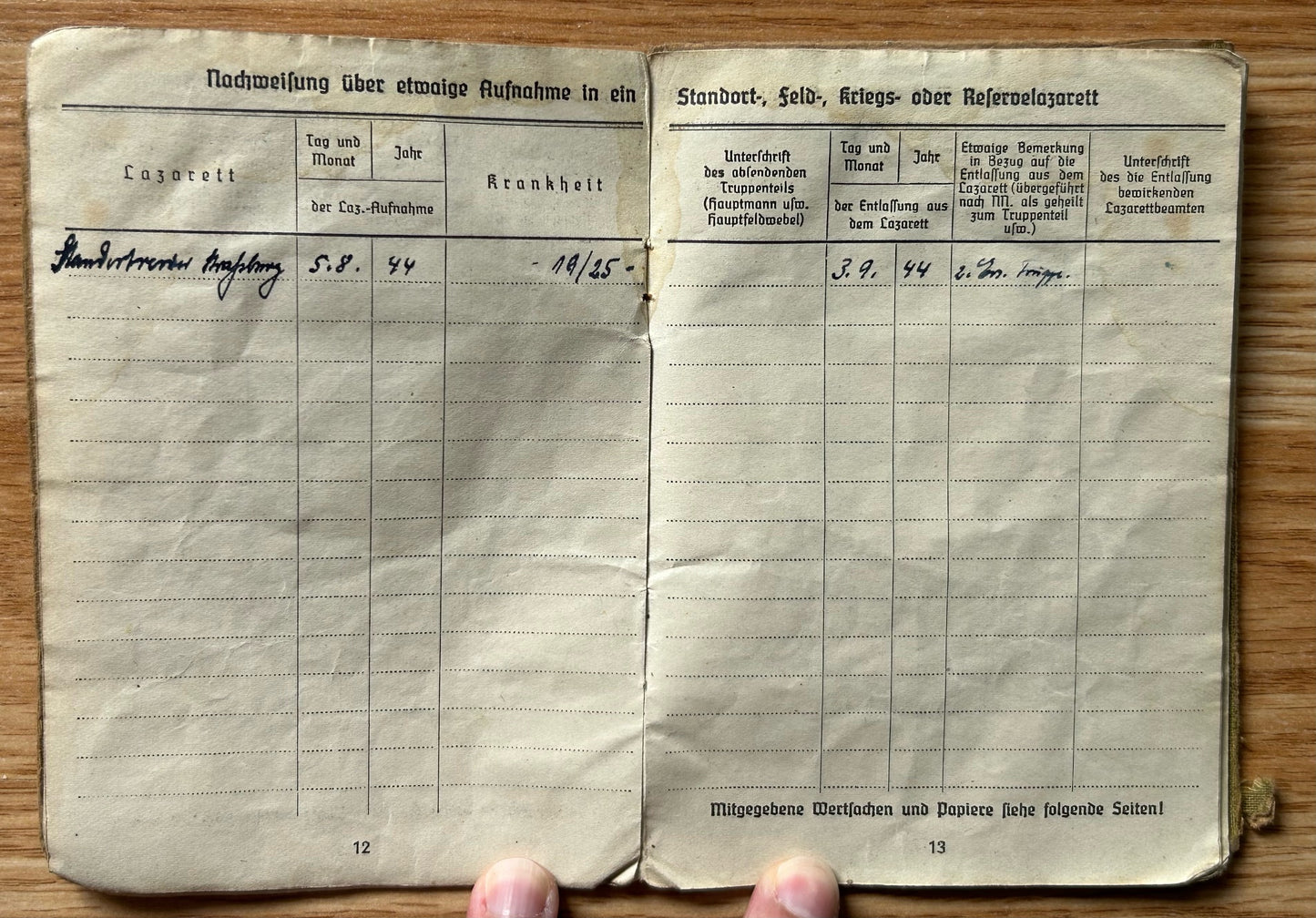 Soldbuch - Pionier, bridge battalions