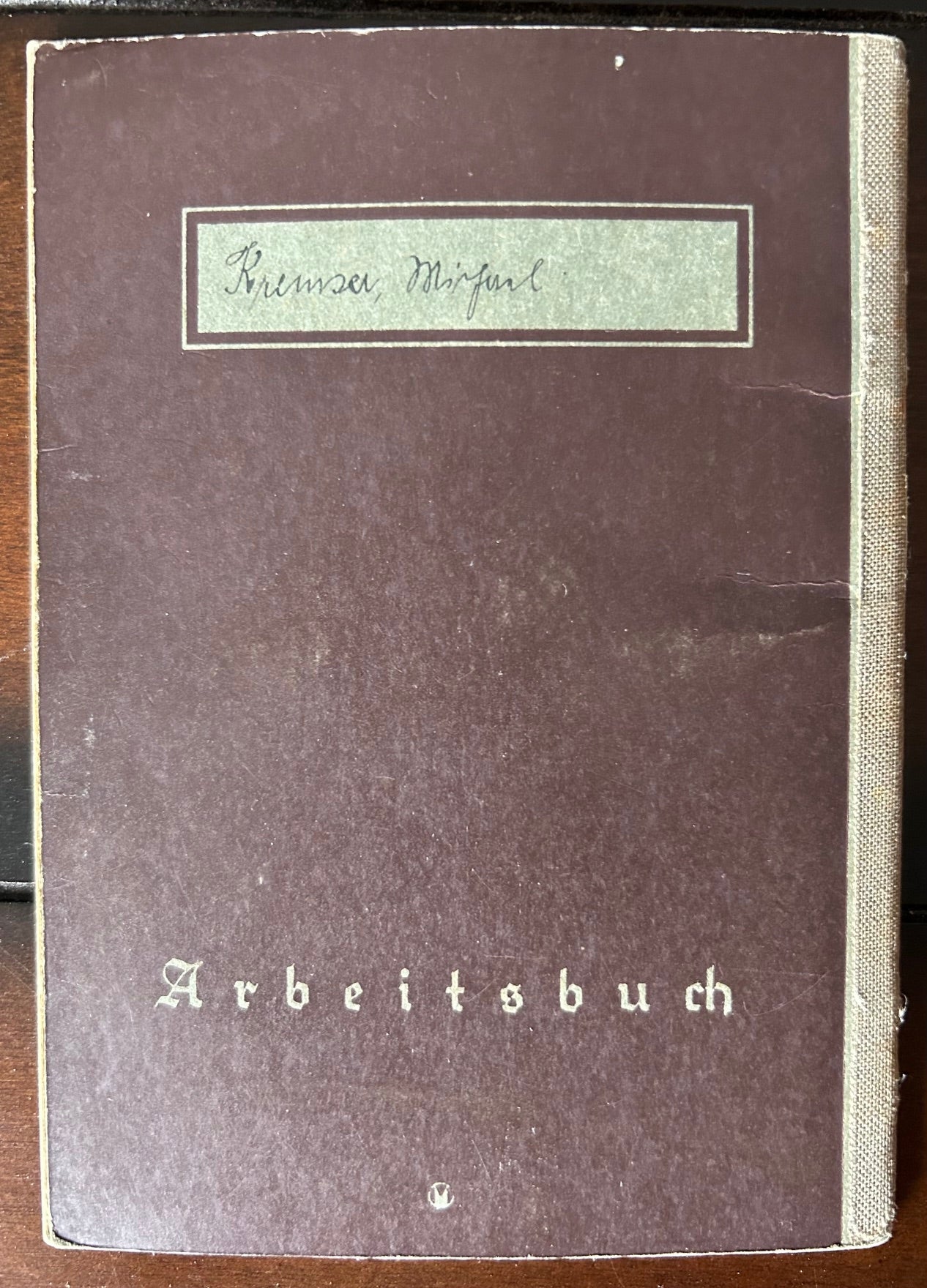 Arbeitsbuch - Junkers and BMW factory employee 1939-45