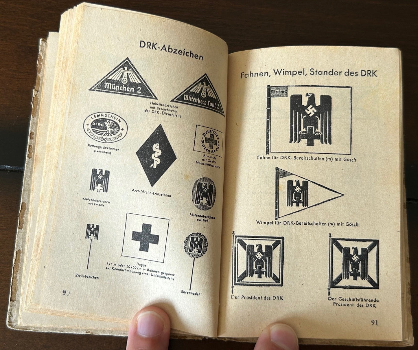DRK pocket calendar 1943 - filled-in by nurse