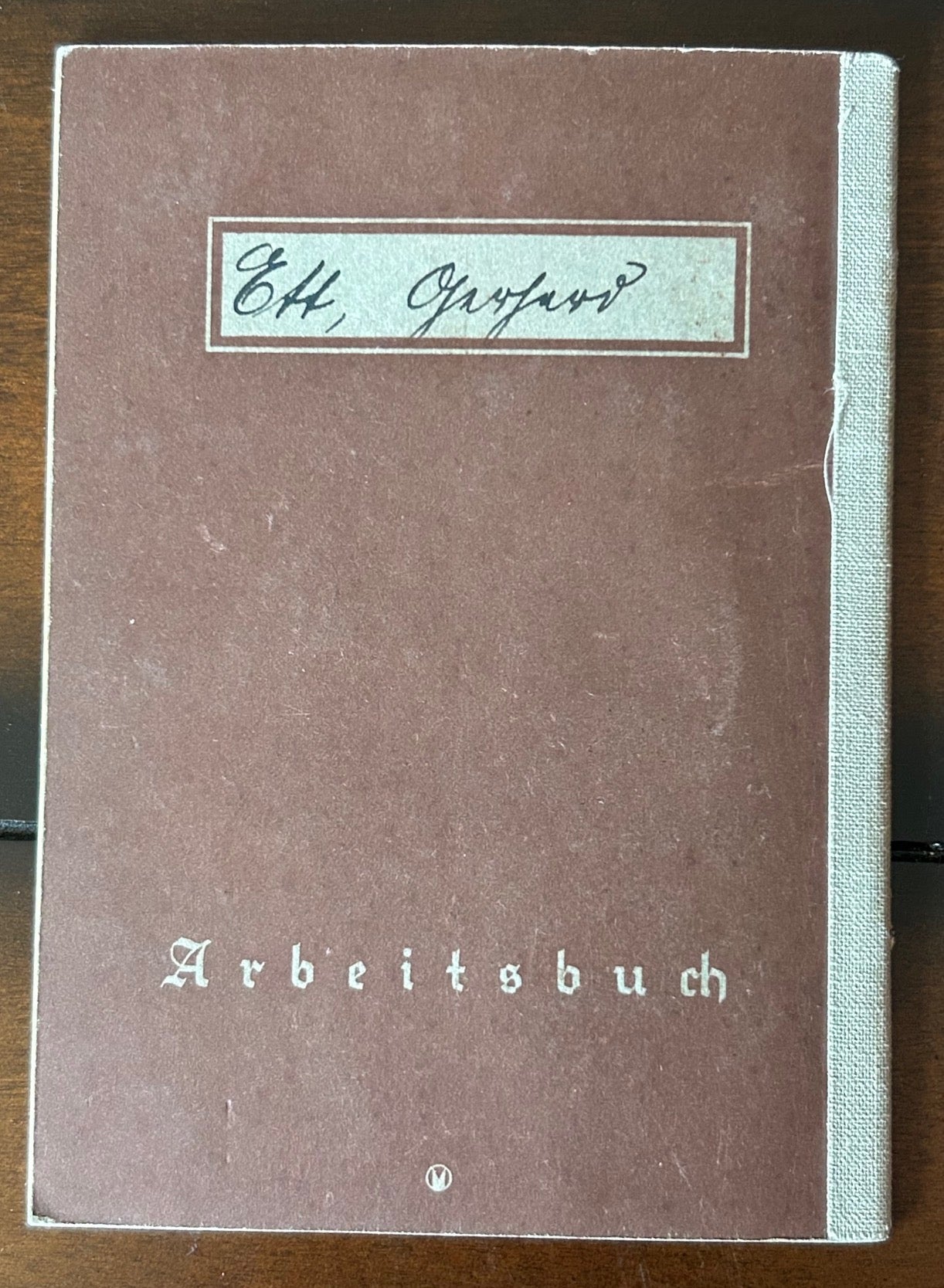Arbeitsbuch - Berlin / Frankfurt engineer, weapons production