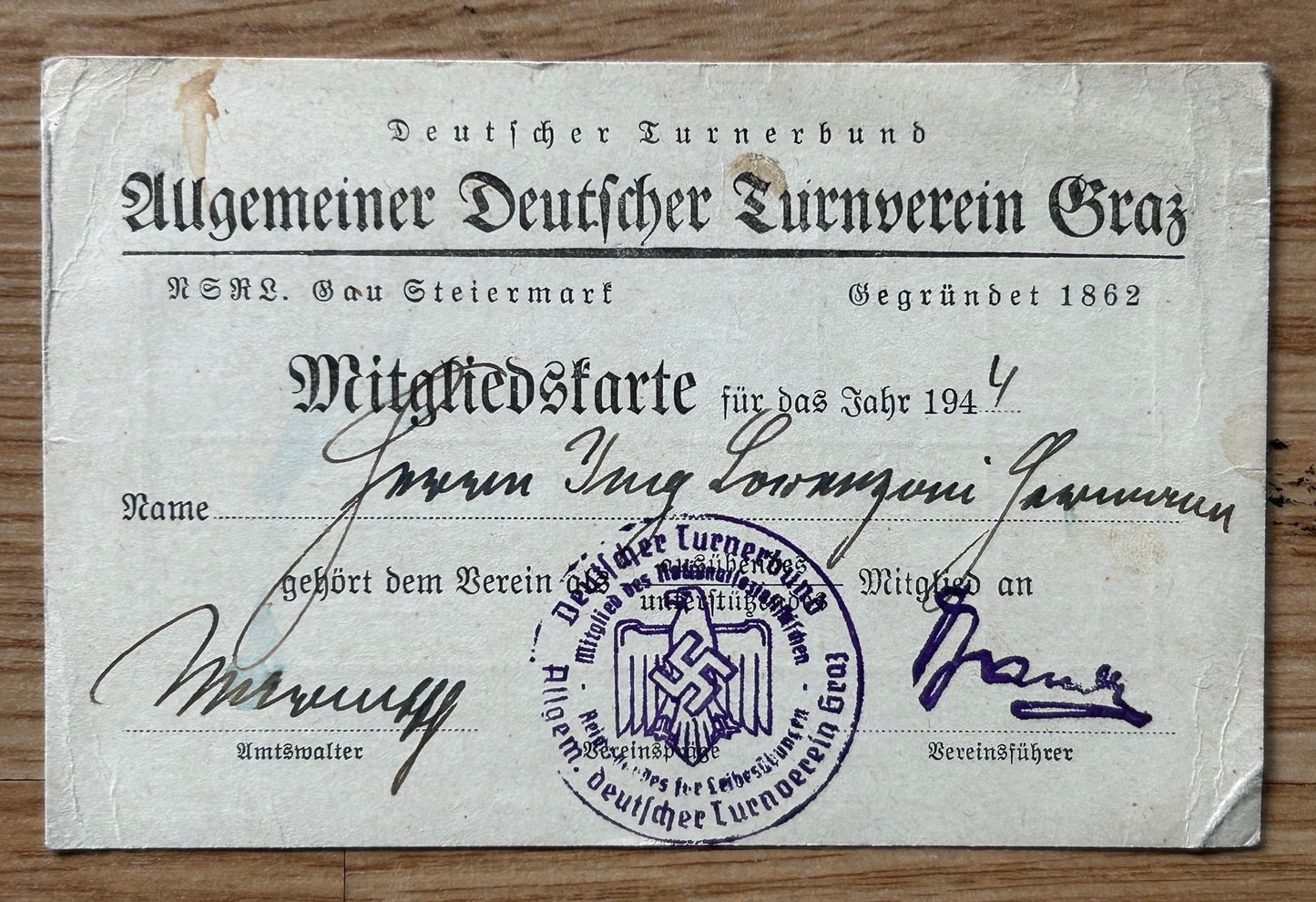 Document grouping - NSDAP member, Austrian engineer