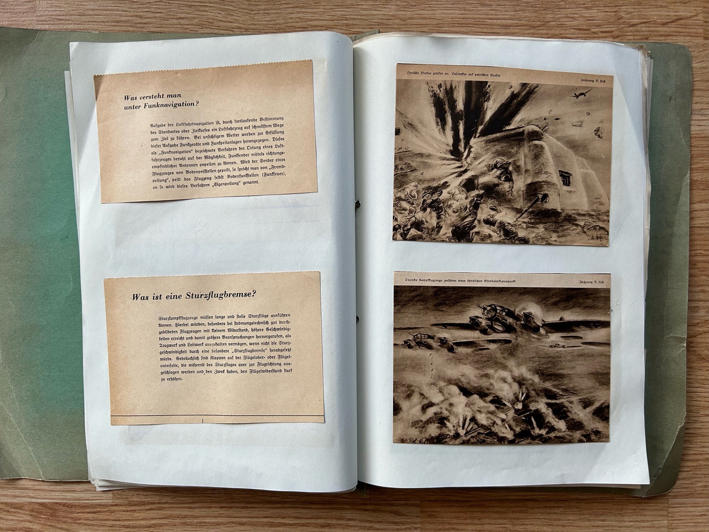 1942 German folder - postcards and newspaper clippings