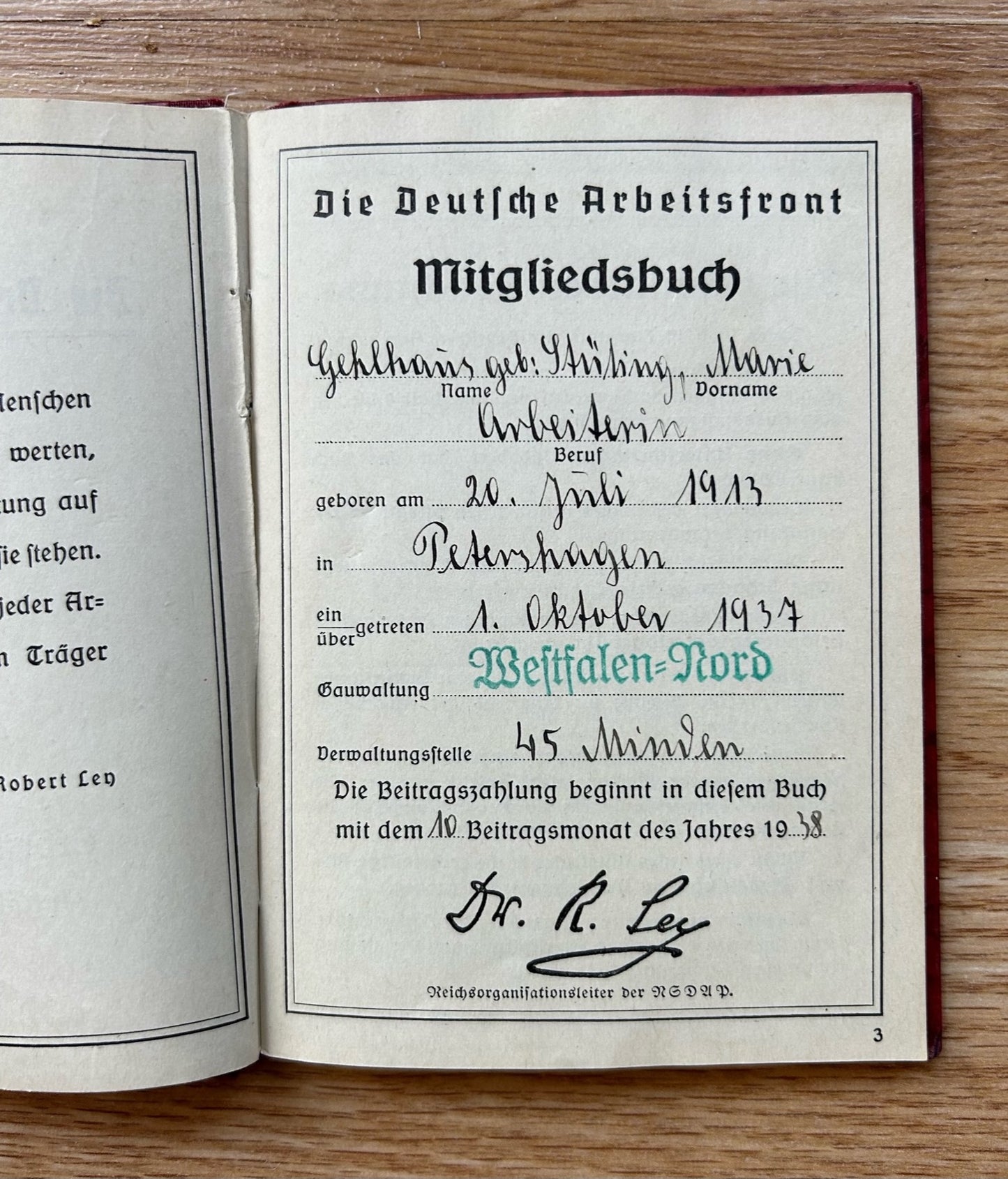 DAF member’s grouping - ID and song book
