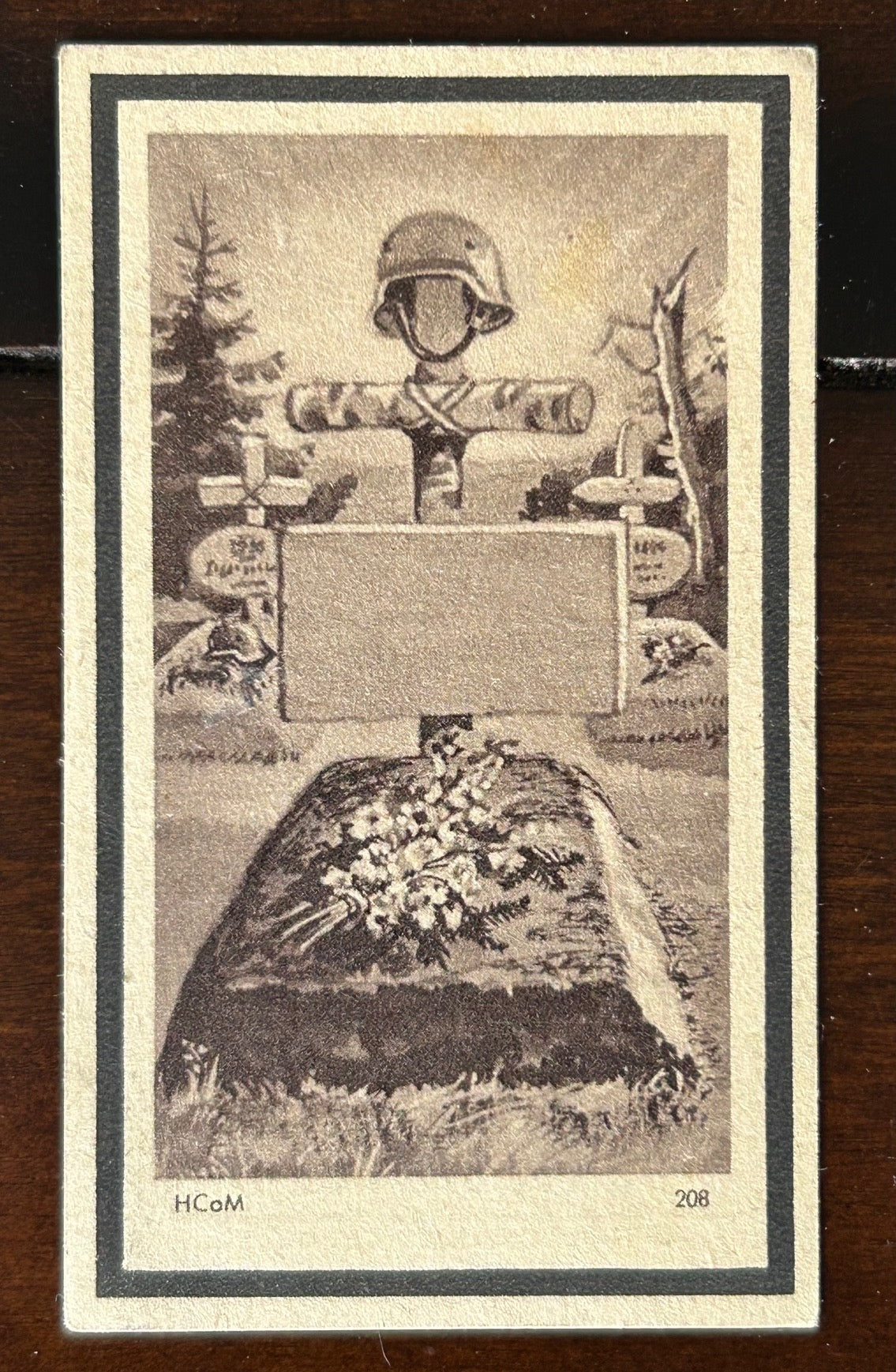 WW2 Death Card - Infantryman, KIA Ukraine Feb 1943