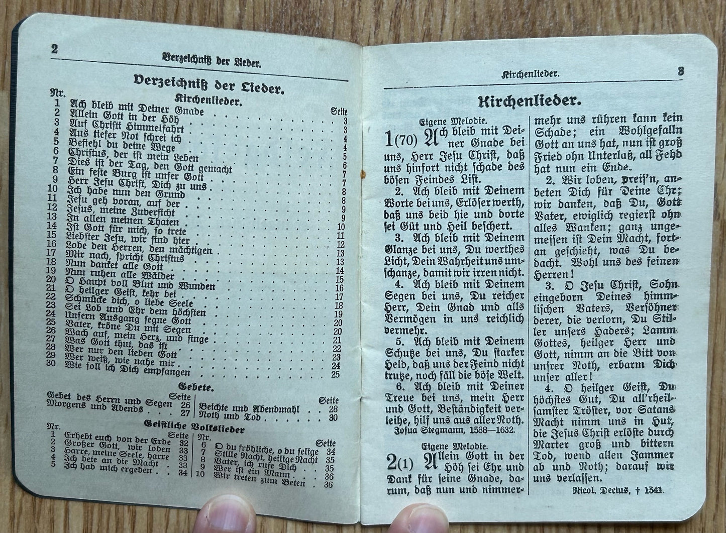 WW1 era German military hymn booklet