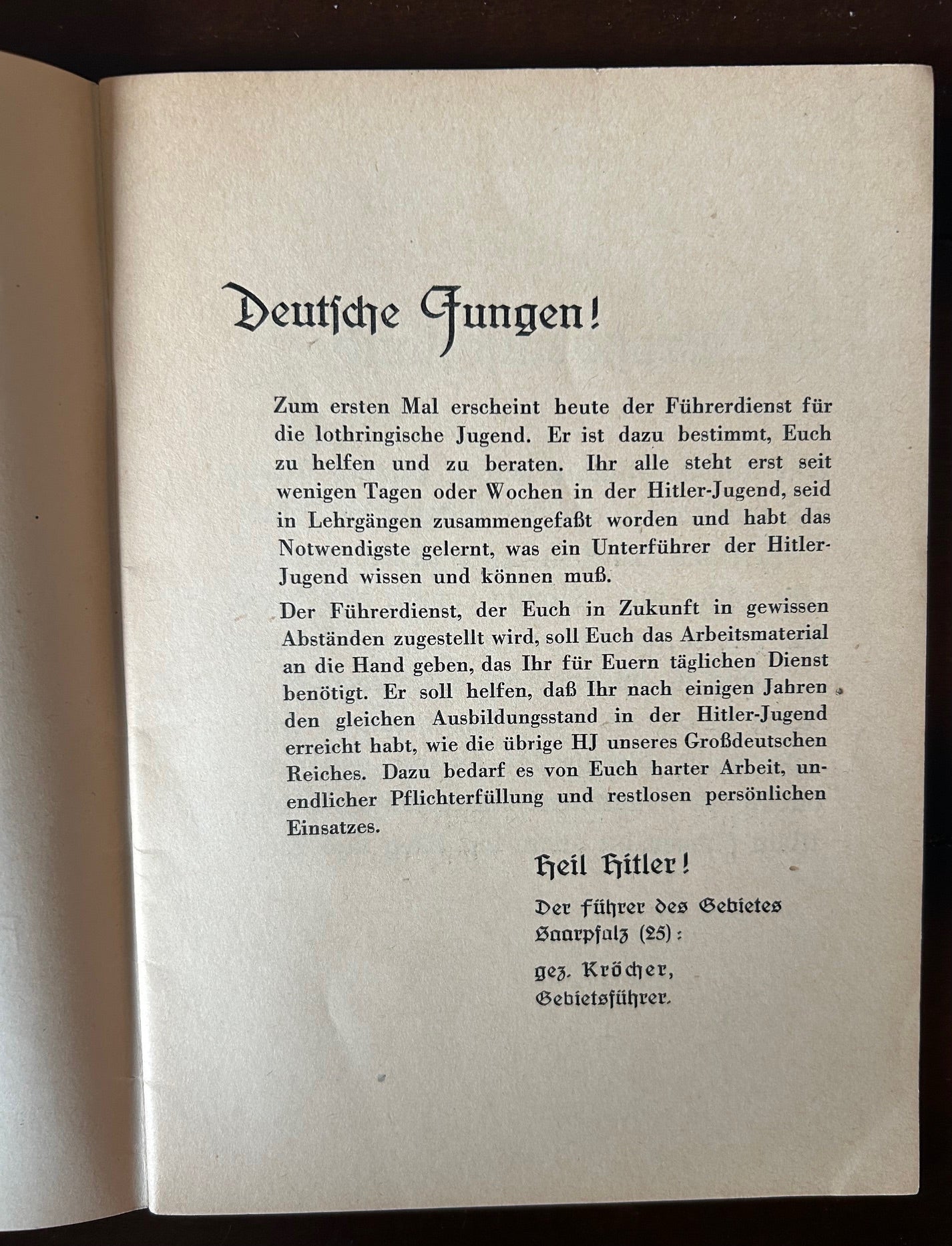 Führerdienst - HJ magazine, Lorraine region 1940