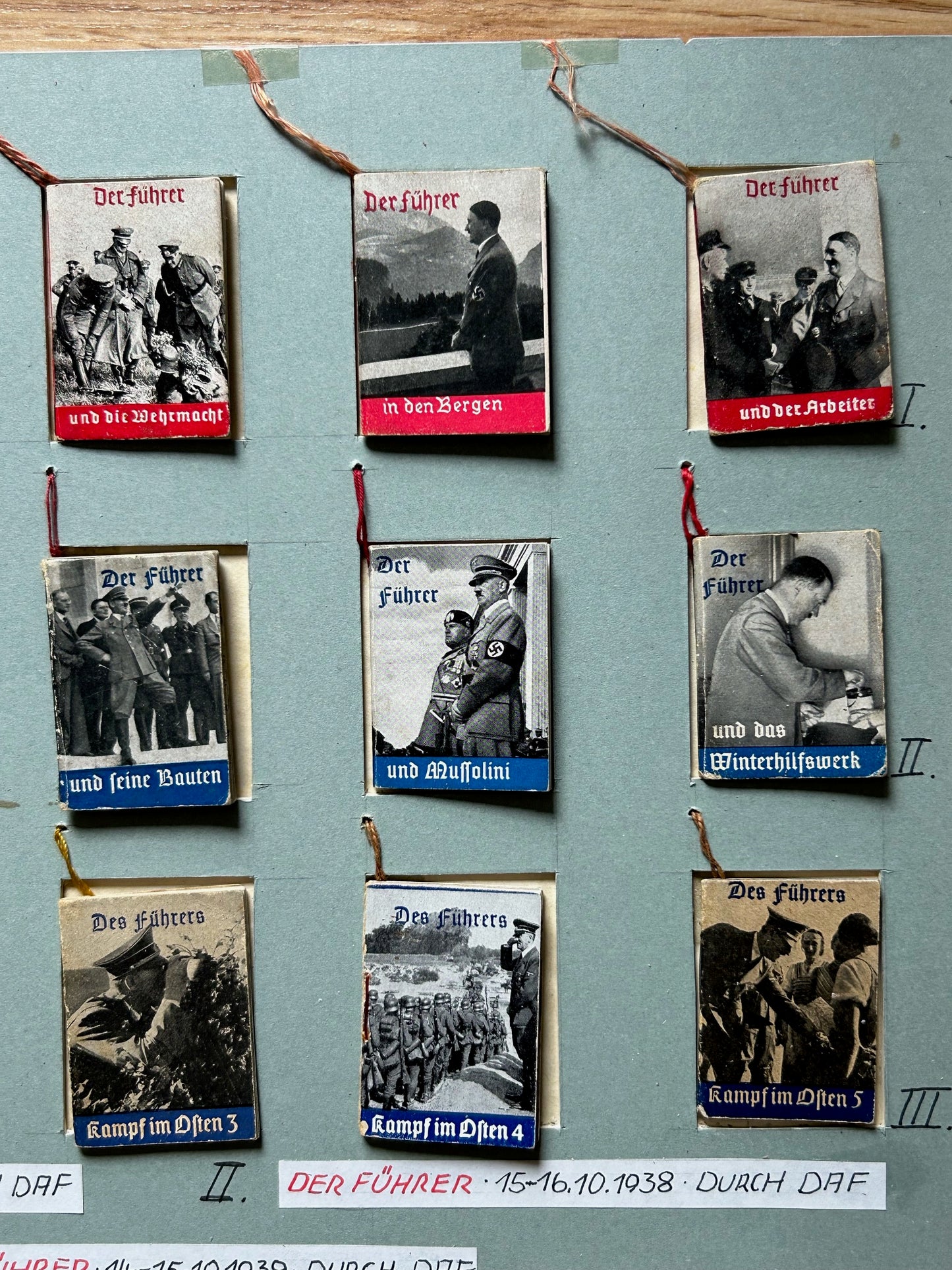 Set of 15 WHW donation booklets - Der Führer series