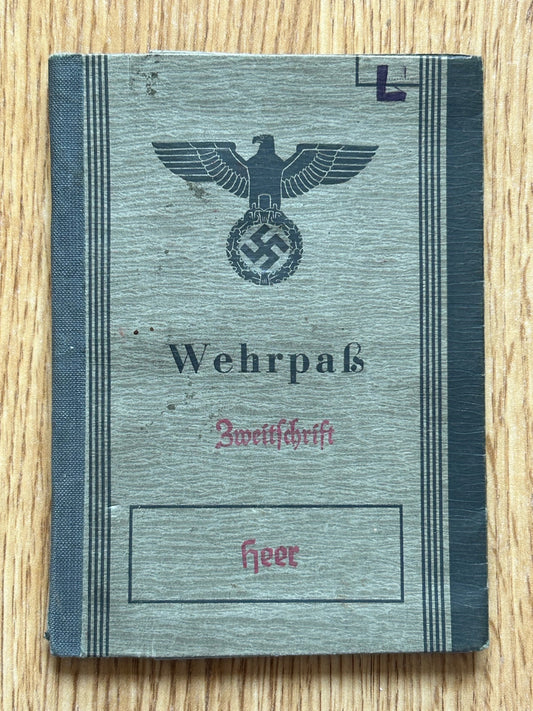 Wehrpass - Artillery Observer, MIA Stalingrad 1943