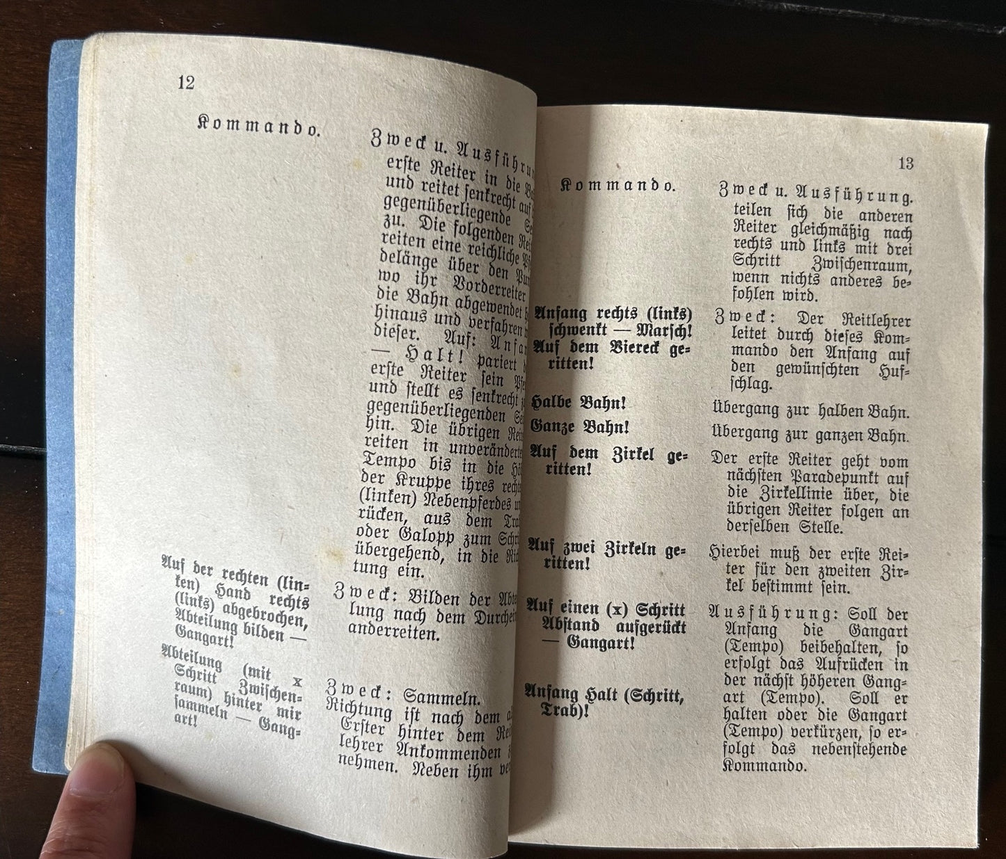 Reitvorschrift military cavalry instruction book 1937