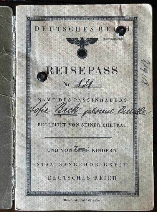 Passport - Mother and 2 children, many entries