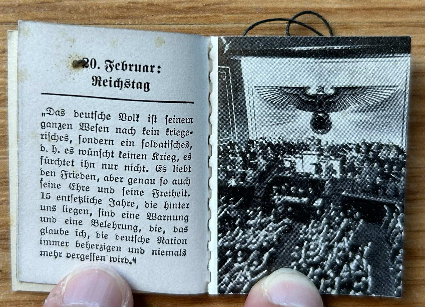 WHW donation booklet - Der Führer 1938