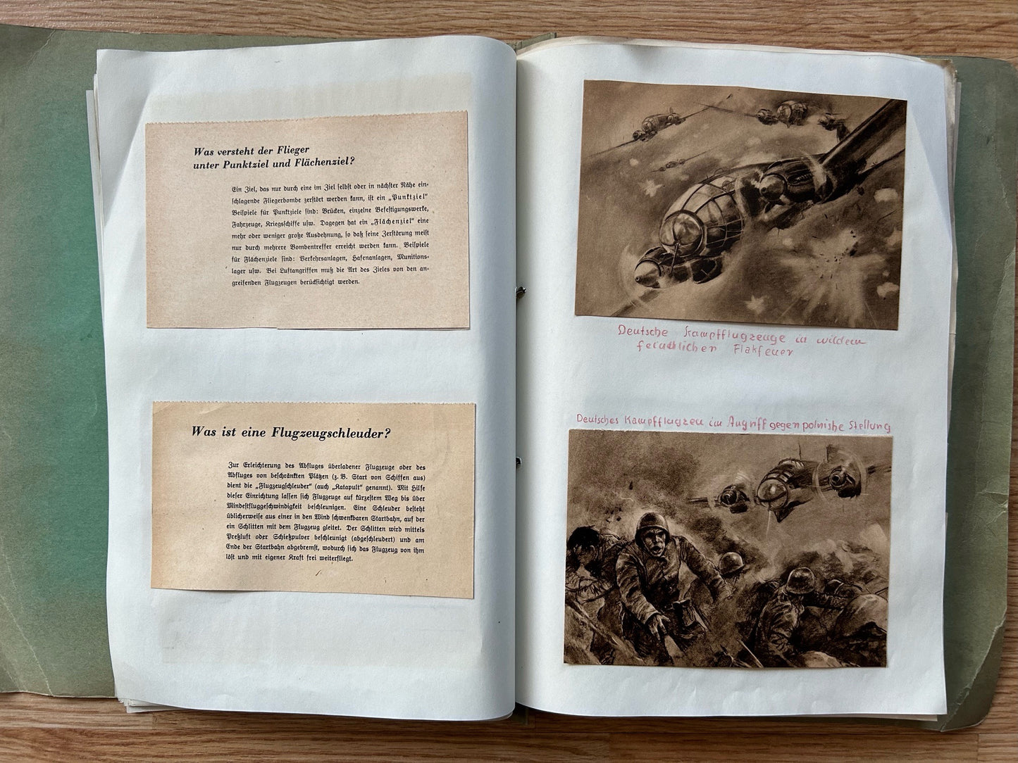 1942 German folder - postcards and newspaper clippings