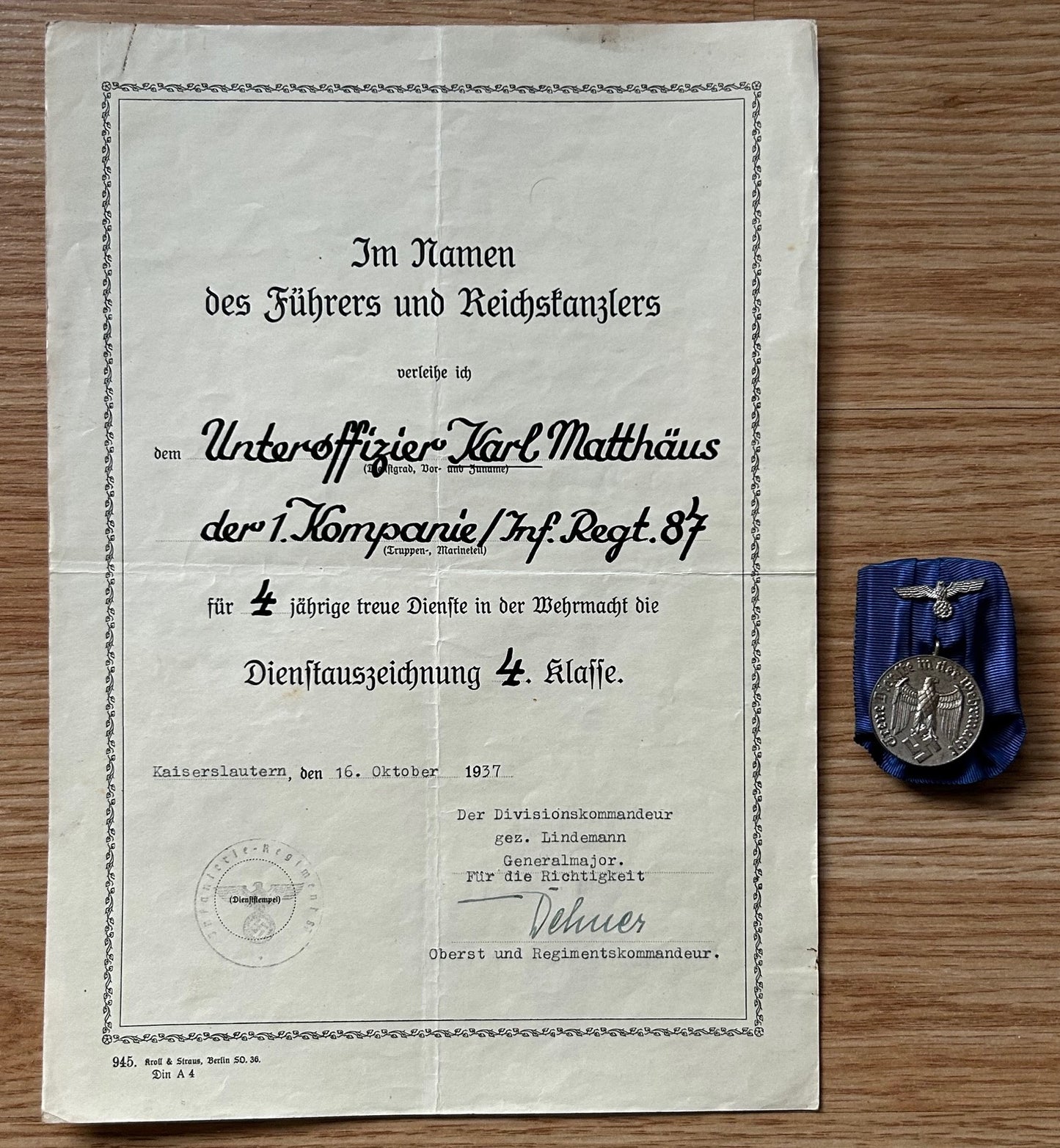 Wehrpass and medal grouping - Sergeant, KIA Battle of Moscow 41