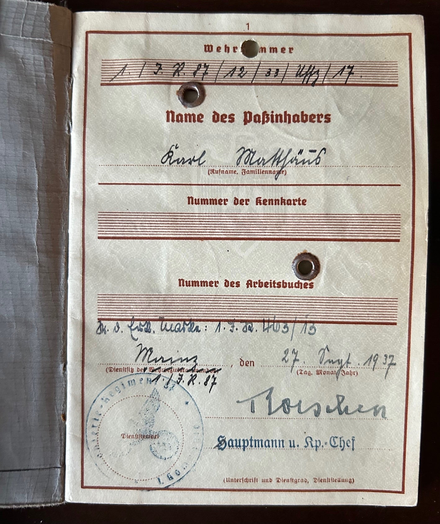 Wehrpass and medal grouping - Sergeant, KIA Battle of Moscow 41