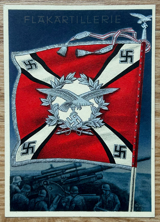 Flakartillerie art postcard - Gottfried Klein standards series