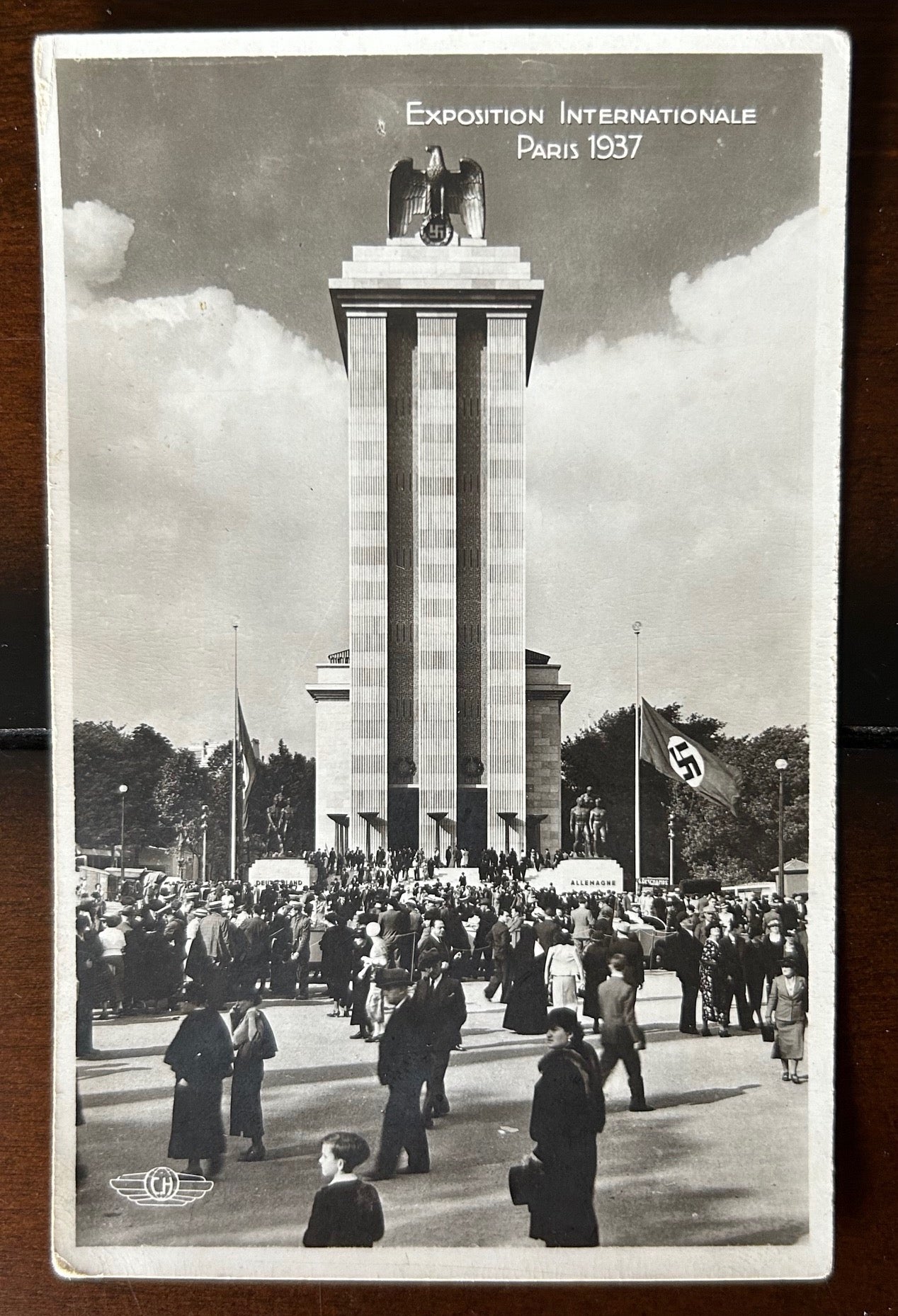 Paris 1937 International exposition German pavilion photo postcard