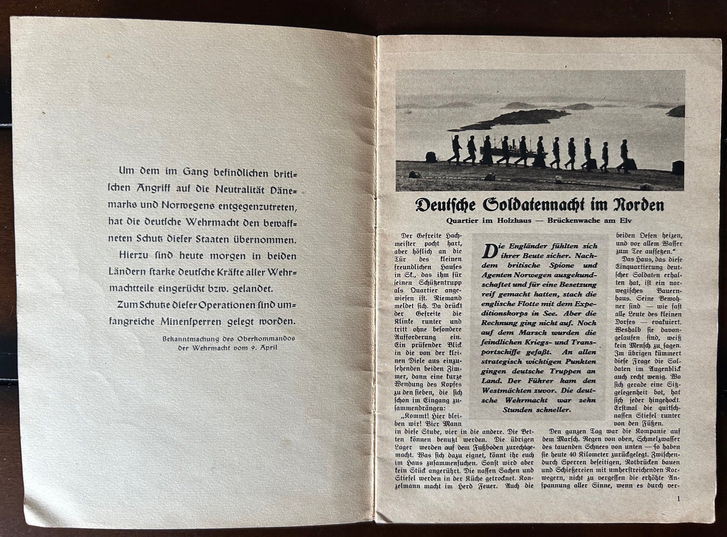 Kleine Kriegshefte nr. 3 - 10 Stunden schneller! 1940 booklet