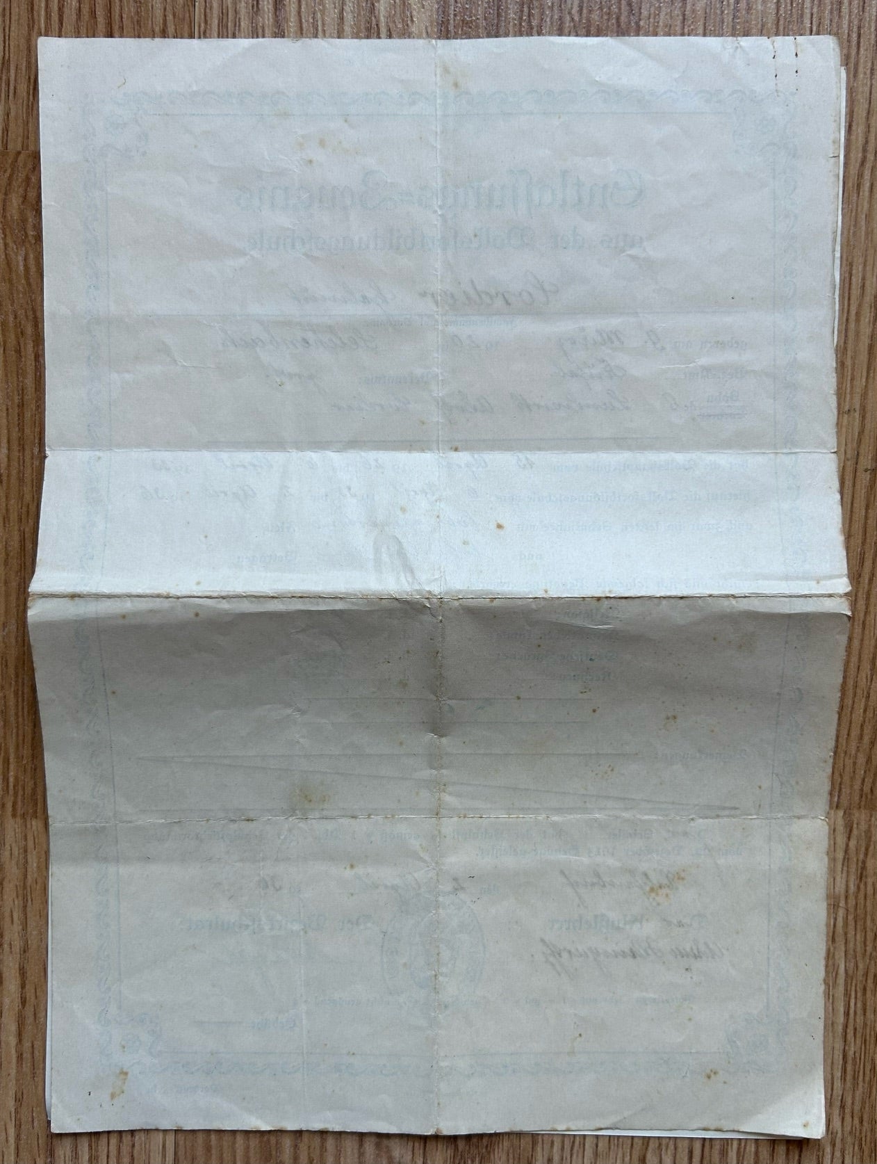 1936 High school completion certificates - Rhineland student