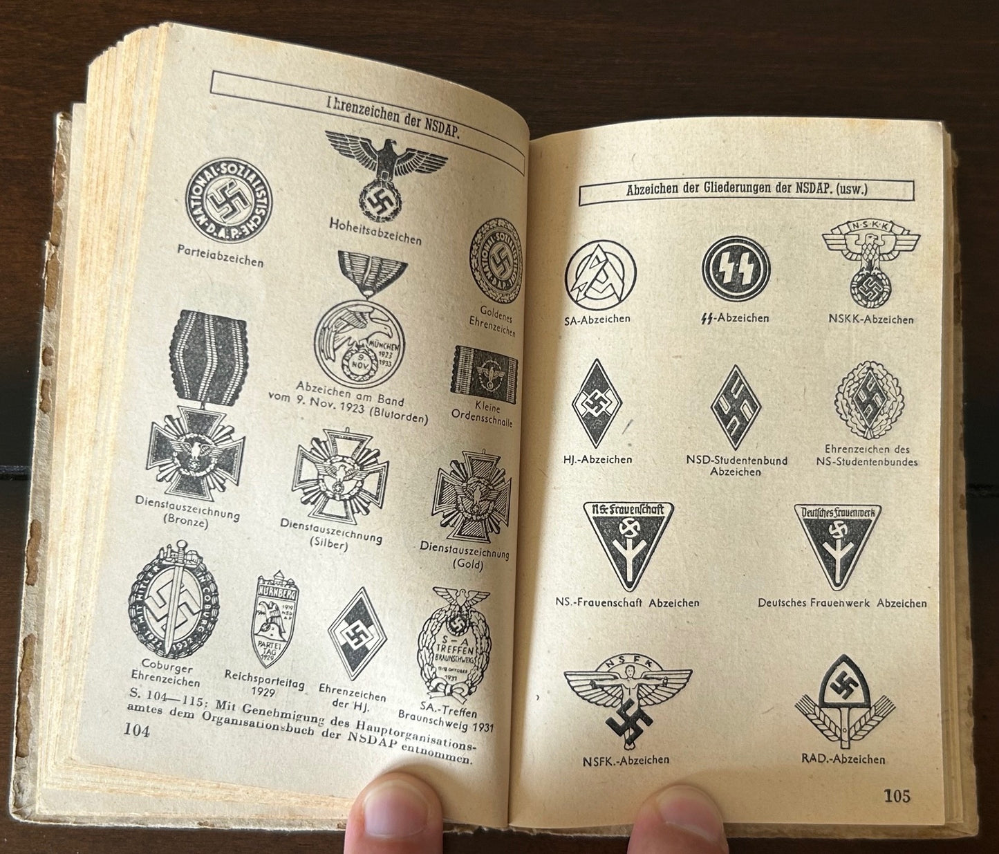 DRK pocket calendar 1943 - filled-in by nurse