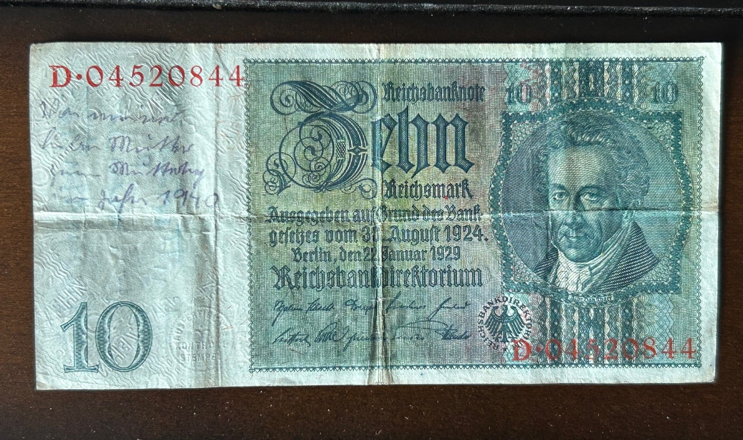 German currency grouping - WW2 and Allied occupation