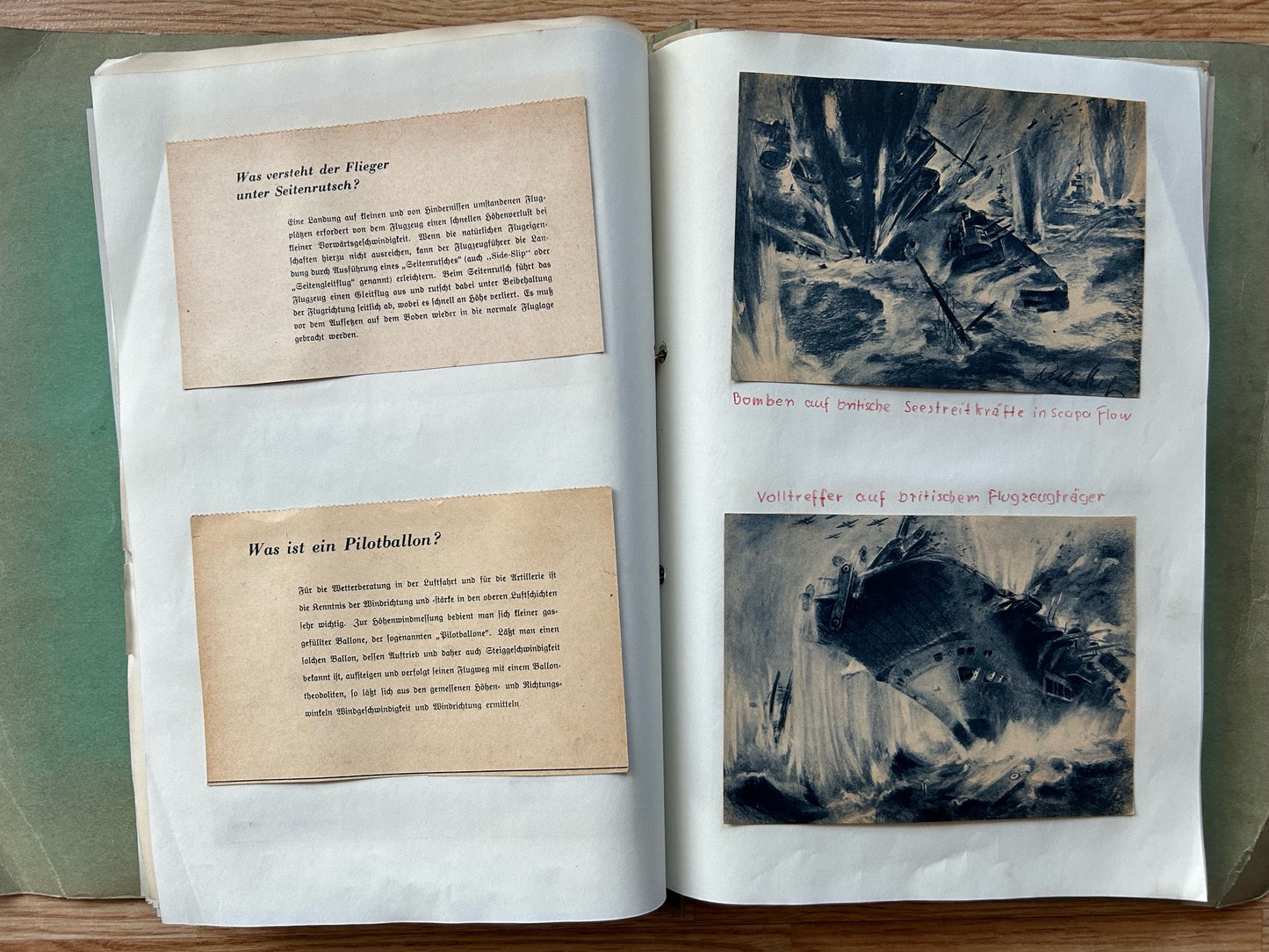 1942 German folder - postcards and newspaper clippings