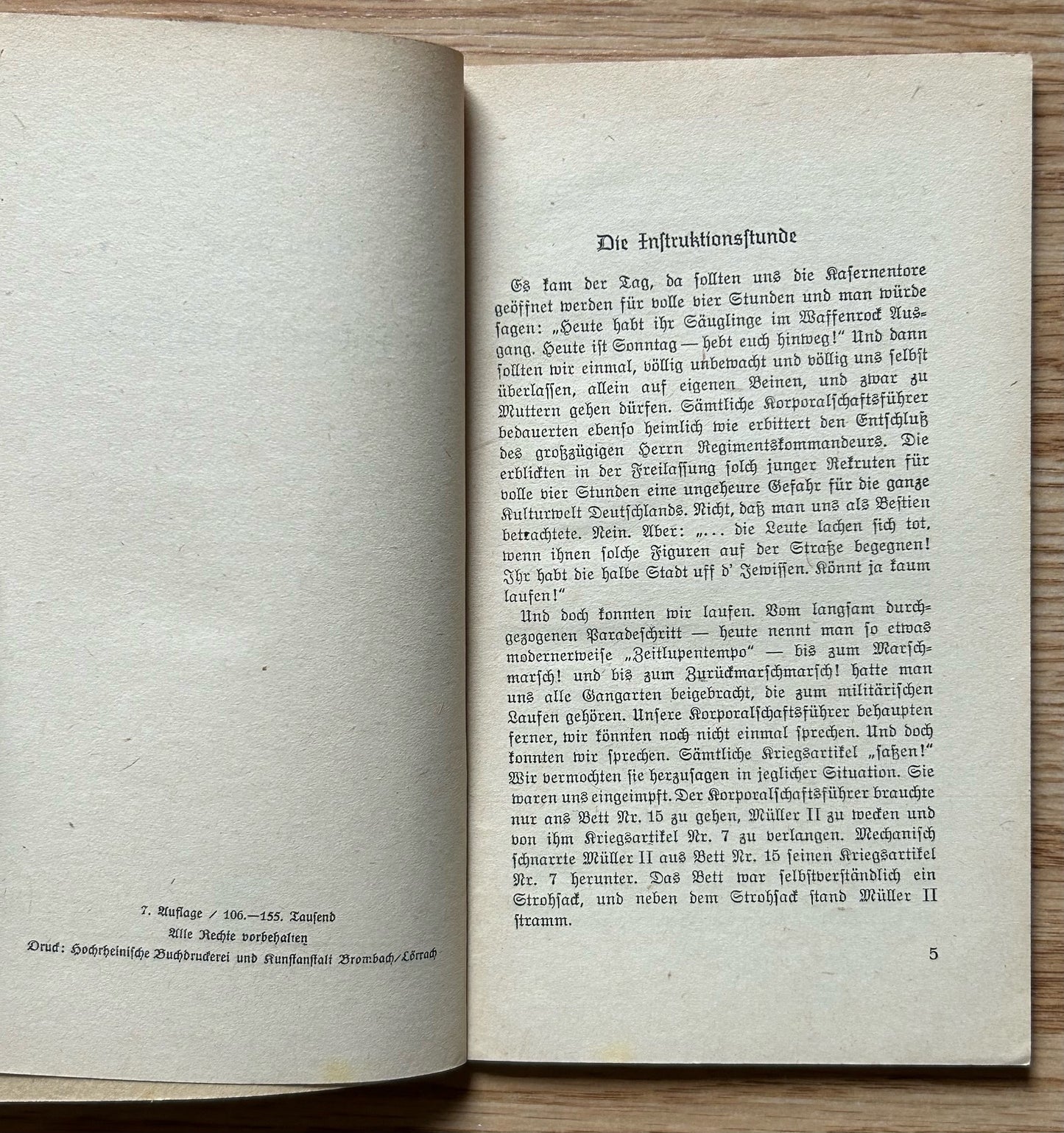 Die Instruktions Stunde - short stories book