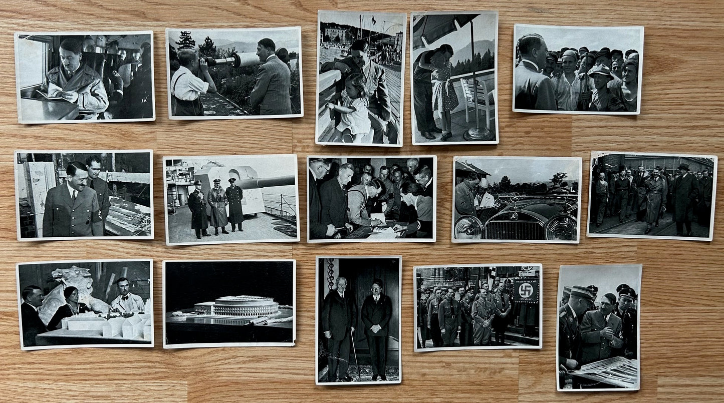 Group of 34 cigarette cards - Adolf Hitler series